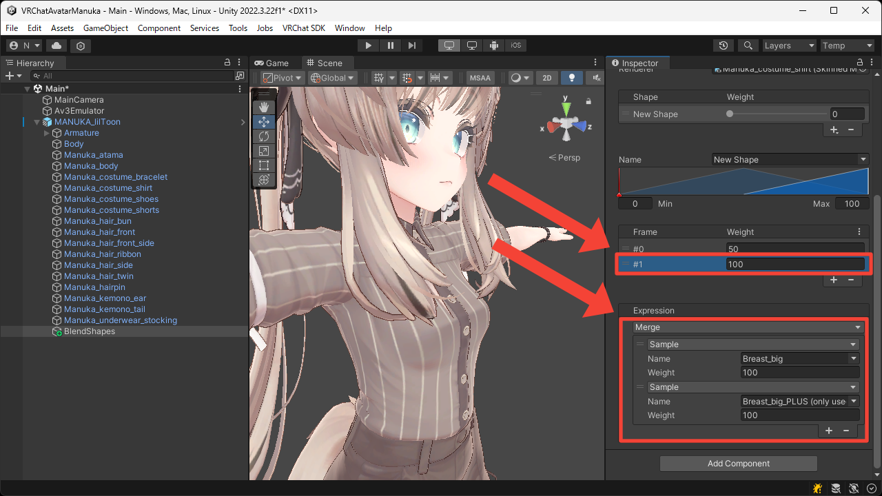 Second Frame Settings